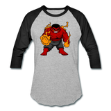 Character #69 Baseball T-Shirt - heather gray/black