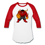 Character #69 Baseball T-Shirt - white/red