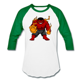 Character #69 Baseball T-Shirt - white/kelly green