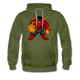 Character #69 Men’s Premium Hoodie - olive green