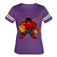 Character #69 Women’s Vintage Sport T-Shirt - vintage purple/white