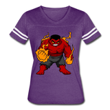 Character #69 Women’s Vintage Sport T-Shirt - vintage purple/white