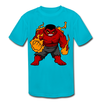 Character #69 Kids' Moisture Wicking Performance T-Shirt - turquoise