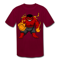 Character #69 Kids' Moisture Wicking Performance T-Shirt - burgundy