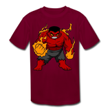 Character #69 Kids' Moisture Wicking Performance T-Shirt - burgundy