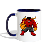 Character #69 Contrast Coffee Mug - white/cobalt blue