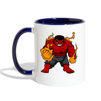 Character #69 Contrast Coffee Mug - white/cobalt blue
