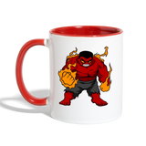 Character #69 Contrast Coffee Mug - white/red
