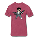 Character #70 Fitted Cotton/Poly T-Shirt by Next Level - heather burgundy