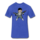 Character #70 Fitted Cotton/Poly T-Shirt by Next Level - heather royal