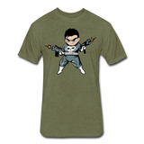 Character #70 Fitted Cotton/Poly T-Shirt by Next Level - heather military green