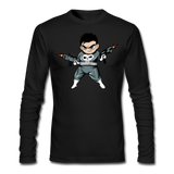 Character #70 Men's Long Sleeve T-Shirt by Next Level - black