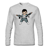 Character #70 Men's Long Sleeve T-Shirt by Next Level - heather gray