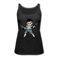 Character #70 Women’s Premium Tank Top - charcoal gray