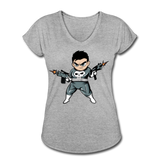 Character #70 Women's Tri-Blend V-Neck T-Shirt - heather gray
