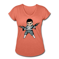Character #70 Women's Tri-Blend V-Neck T-Shirt - heather bronze
