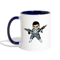 Character #70 Contrast Coffee Mug - white/cobalt blue