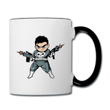 Character #70 Contrast Coffee Mug - white/black