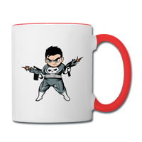 Character #70 Contrast Coffee Mug - white/red