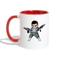 Character #70 Contrast Coffee Mug - white/red