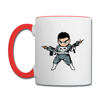 Character #70 Contrast Coffee Mug - white/red