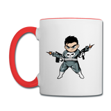Character #70 Contrast Coffee Mug - white/red