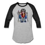 Character #71 Baseball T-Shirt - heather gray/black