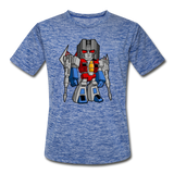 Character #71 Men’s Moisture Wicking Performance T-Shirt - heather blue