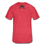 Character #71 Fitted Cotton/Poly T-Shirt by Next Level - heather red