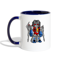 Character #71 Contrast Coffee Mug - white/cobalt blue