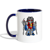 Character #71 Contrast Coffee Mug - white/cobalt blue