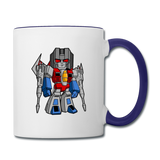 Character #71 Contrast Coffee Mug - white/cobalt blue