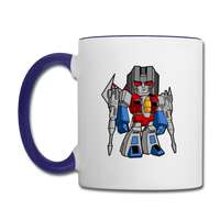 Character #71 Contrast Coffee Mug - white/cobalt blue