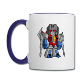 Character #71 Contrast Coffee Mug - white/cobalt blue