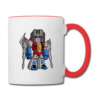 Character #71 Contrast Coffee Mug - white/red