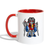 Character #71 Contrast Coffee Mug - white/red