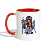 Character #71 Contrast Coffee Mug - white/red