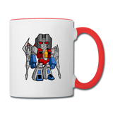 Character #71 Contrast Coffee Mug - white/red