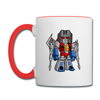 Character #71 Contrast Coffee Mug - white/red