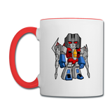 Character #71 Contrast Coffee Mug - white/red