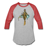 Character #72 Baseball T-Shirt - heather gray/red