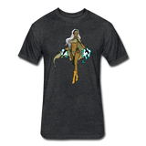 Character #72 Fitted Cotton/Poly T-Shirt by Next Level - heather black