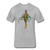 Character #72 Fitted Cotton/Poly T-Shirt by Next Level - heather gray