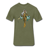 Character #72 Fitted Cotton/Poly T-Shirt by Next Level - heather military green