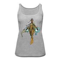 Character #72 Women’s Premium Tank Top - heather gray