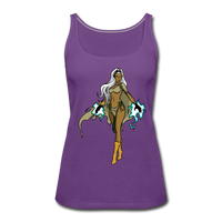 Character #72 Women’s Premium Tank Top - purple