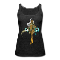 Character #72 Women’s Premium Tank Top - charcoal gray