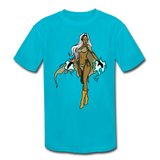Character #72 Kids' Moisture Wicking Performance T-Shirt - turquoise