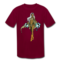 Character #72 Kids' Moisture Wicking Performance T-Shirt - burgundy