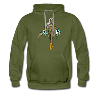 Character #72 Men’s Premium Hoodie - olive green